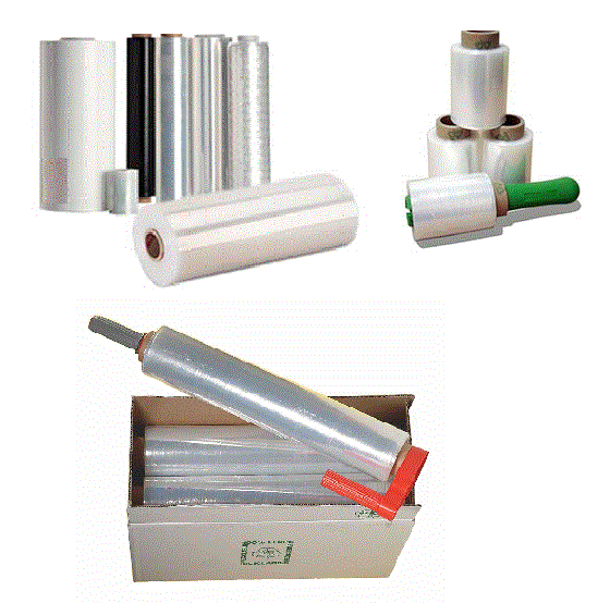 Bobine di film estensibile per pallet, versione manuale e macchinabile